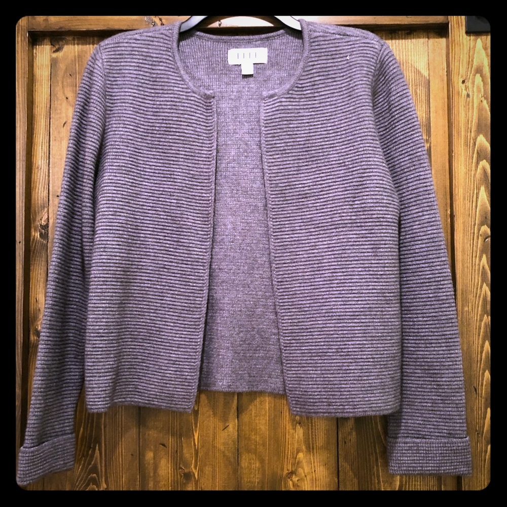 Casual Open Front Knit Jacket